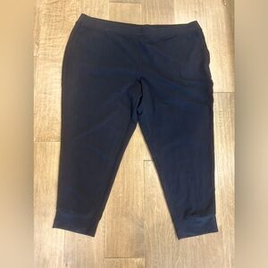 J Jill pure Jill black Pima cotton jogger style ankle lounge Pants 4X